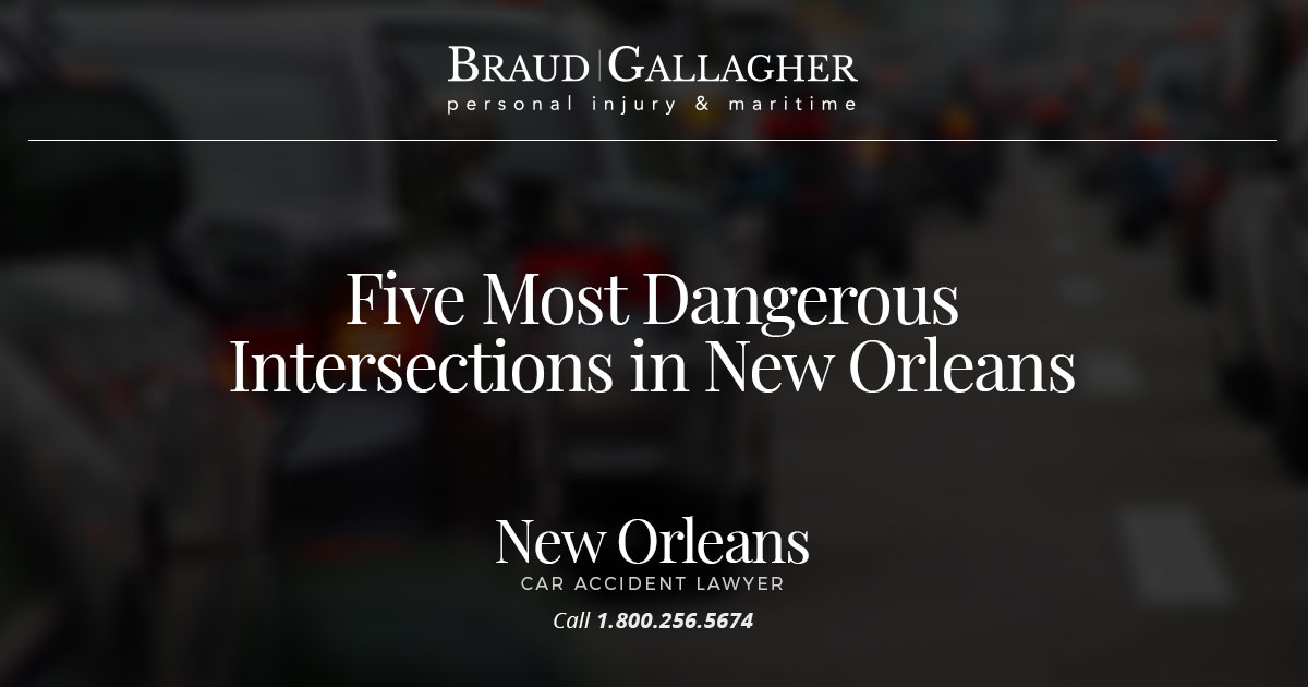 Five Most Dangerous Intersections in New Orleans