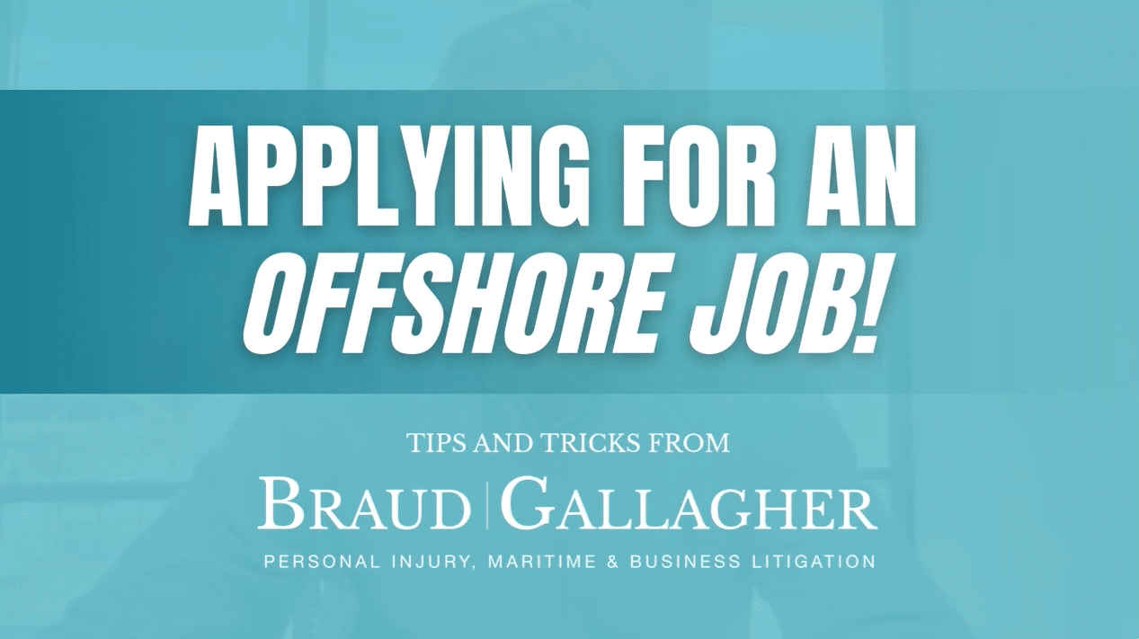 Applying for an Offshore Job!